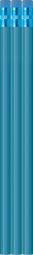 Sky Blue Pencils - Round - Blank