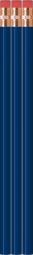 Royal Blue Pencils - Round - Blank