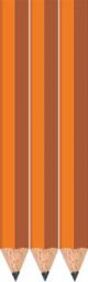 Orange Golf Pencils - Hexagon - Blank