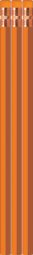 Orange Pencils - Hexagon - Blank