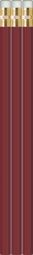 Maroon Pencils - Hexagon - Blank