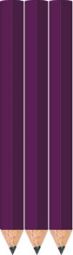 Purple Golf Pencils - Hexagon - Blank