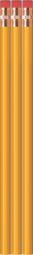 Yellow Pencils - Round - Blank