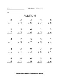 First Grade Worksheets