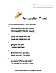 Punctuation Time