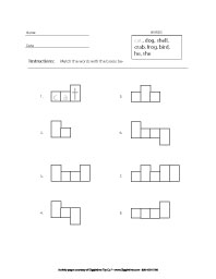 First Grade English - Word Shapes