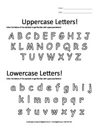 UPPER CASE and lower case Letters