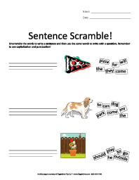 Sentence Scramble