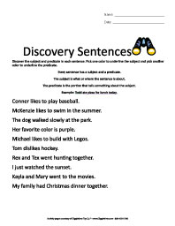 Discovery Sentences